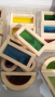 НАМАЛЕНИЯ Rainbow Wood Blocks 40 части. Луксозен светещ дървен конструктор , снимка 6