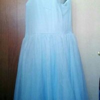Ту ту рокля в небесно синьо, голям размер👗🍀XL/2XL,3XL👗🍀арт.2027, снимка 5 - Рокли - 33469939