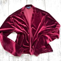 Ново елегантно кадифе кадифено сако болеро бордо вишнев цвят  ръкави за рокля , снимка 6 - Корсети, бюстиета, топове - 43059960