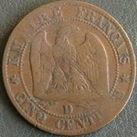 10 сантима 1854, Франция, снимка 1 - Нумизматика и бонистика - 28432201