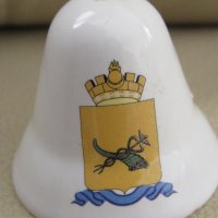Порцеланова камбанка-5 см-сувенир от Улан Уде-Русия, снимка 4 - Други ценни предмети - 32321236