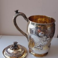 Руска сребърна 84 чаша(халба)-1856 , снимка 6 - Антикварни и старинни предмети - 43759935