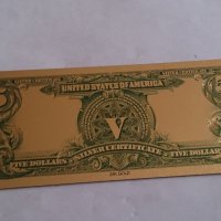 Банкнота 5 долара сувенирна идеален подарък - 14317, снимка 5 - Други ценни предмети - 29037855
