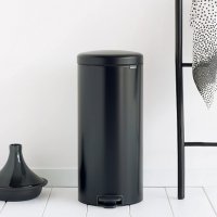 Кош за смет с педал NewIcon 30L, Matt Black, снимка 3 - Други стоки за дома - 39956939