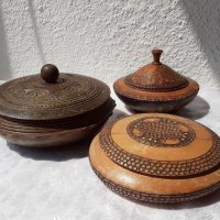 3 стари кутии дървени кръгли, кръгла кутия, снимка 7 - Антикварни и старинни предмети - 43448973