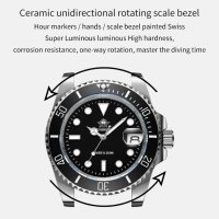 Mъжки кварцов часовник за гмуркане/водолази 200 м - ADDIESDIVE с Японски механизъм Japan Miyota 2115, снимка 7 - Мъжки - 40435748