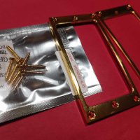 Gold метални рамки за humbuckers с gold винтчета за поставяне, снимка 3 - Китари - 43997708
