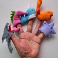 10 бр морски мини кукли за пръсти пръстчета за куклен театър от плат, снимка 2 - Плюшени играчки - 32901000