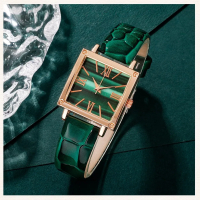  	Комплект Дамски моден кварцов часовник+бижута,5 артикула, снимка 3 - Дамски - 44862187