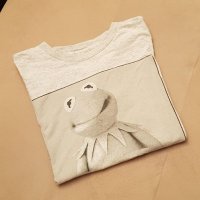 Vintage 90s Kermit Clein Under Where? Kermit The Frog Parody T-shirt, снимка 1 - Тениски - 38036032