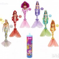 Куклa Barbie Color Reveal с магическа трансформация - цветна русалка, снимка 6 - Кукли - 38925671
