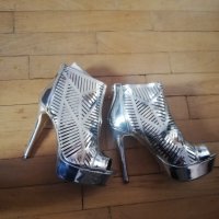 Нови сребърни сандали за 45 лв, снимка 5 - Сандали - 32996117