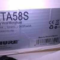 shure beta sm58s-profi microphone-внос швеицария, снимка 13 - Микрофони - 27576025