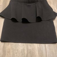 черна еластична къса пола пеплум Zara , снимка 9 - Поли - 23040030