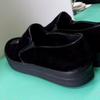 Дамски черни обувки с апликации Fred, снимка 8 - Дамски ежедневни обувки - 27342884