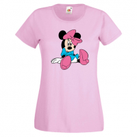 Дамска тениска Minnie Mouse 4 Подарък,Изненада,Рожден ден,, снимка 5 - Тениски - 36530758