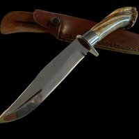 Ловен нож с еленов рог, снимка 4 - Ножове - 42972965