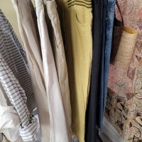 Различни ЛЕНЕНИ дрехи- бели ризи,бежеви панталони, чанти,кошници, ленено сако, снимка 10 - Ризи - 37180313