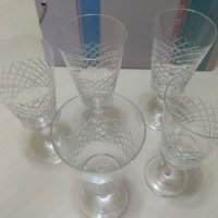 Кристални чаши за вино или шампанско - 5 бр, снимка 4 - Чаши - 40592252
