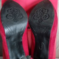 Дамски обувки Graceland с висок ток от изкуствен велур 38, снимка 5 - Дамски ежедневни обувки - 43950965