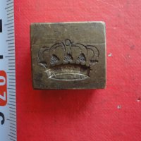 Уникален тристранен царски бронзов печат корона , снимка 3 - Колекции - 40164787