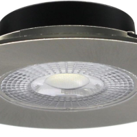 sanlumia 6 бр. LED лампа за вграждане IP44 7W 600lm, 6400K студено бяло, покритие от сатениран никел, снимка 4 - Лед осветление - 44866591
