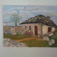 Старата къща -  платно / масло, снимка 1 - Картини - 28799790