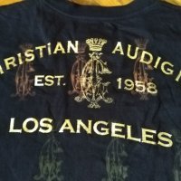 Кристиан Аудигер женска тениска маде ин САЩ 100% памук размер М, снимка 8 - Тениски - 37066996