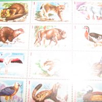 марки-серия цвета-животни и птици, снимка 2 - Филателия - 39742628