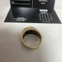 Златен мъжки пръстен 14 карата, снимка 8 - Пръстени - 43298514