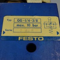 Пневматични крайни изключватели Festo RO-3-1/4, Festo GG-1/4, RS-3-1/8 , снимка 7 - Резервни части за машини - 32250316