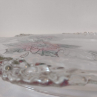 Кристален поднос за торта Holiday Bloom by Mikasa Poinsettia, снимка 3 - Чинии - 44872982