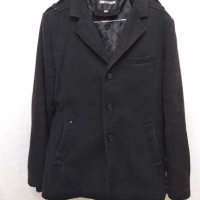 Зимно палто с 45% лана, снимка 1 - Палта - 27662566