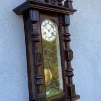Стенен часовник Friedrich Mauthe от нач. на ХХ в., снимка 3 - Антикварни и старинни предмети - 33376816