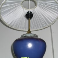 Керамична лампа със сенник - зимна серия, снимка 1 - Декорация за дома - 32502137