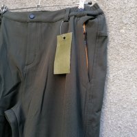 Продавам комфортен зимен зелен мъжки ветроустойчив и влагоустойчив софт шел панталон A. G. P, снимка 2 - Панталони - 42974116