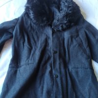 Дълго черно палто, снимка 4 - Палта, манта - 38237995