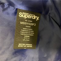 ''SuperDry Leather Ryan Bomber Jacket''оригинално мъжко кожени яке S-М размер, снимка 4 - Якета - 38509841