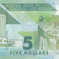5 долара 2020, Тринидад и Тобаго, снимка 2 - Нумизматика и бонистика - 35338929