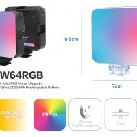 RGB фенер с литиева батерия DigitalFoto-W64, снимка 2 - Светкавици, студийно осветление - 34863347