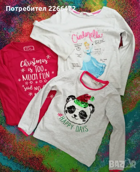 Лот детски блузи с дълъг ръкав, снимка 1