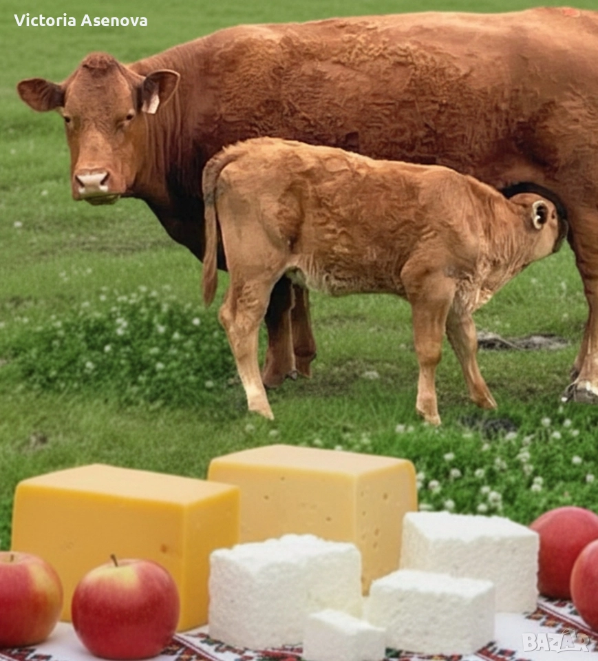 Домашно краве сирене, зряло, домашен крави кашкавал зрял 50+ дни. , снимка 1