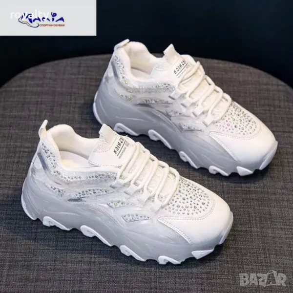 Дамски маратонки с камъни, снимка 1