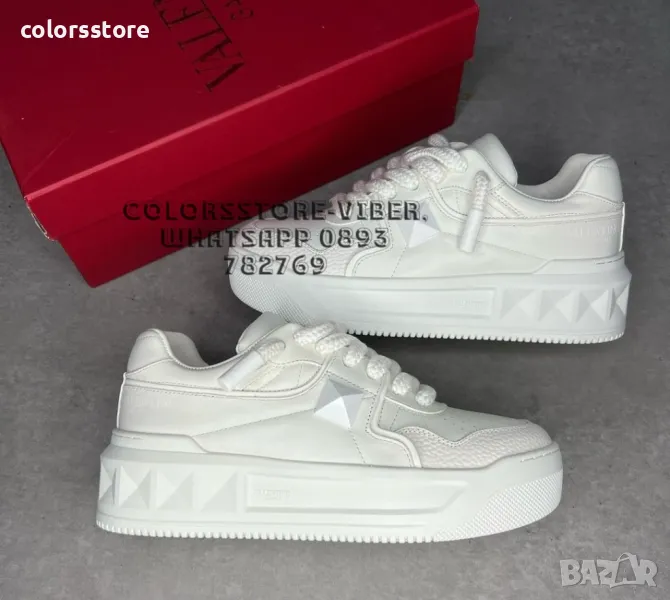 Дамски бели кецове Valentino-BR21U, снимка 1