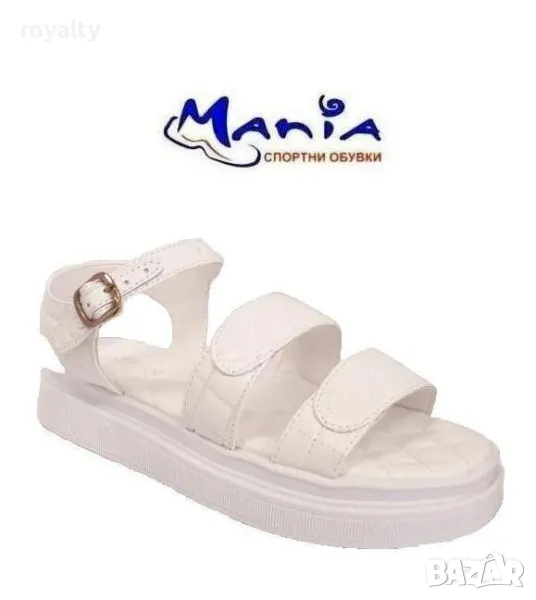 Дамски сандали в бяло, снимка 1