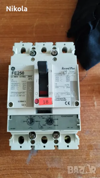 Шалтер прекъсвач General Electric FE 250  - трифазен 250A , снимка 1