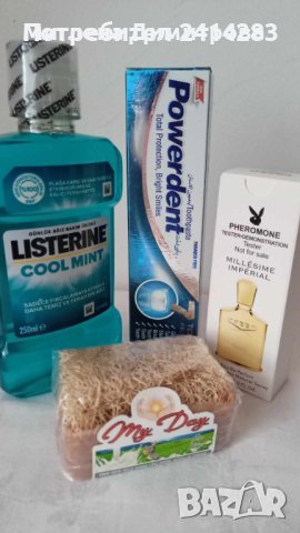 Промо комплект 939-вода за уста Listerine 250 ml.,парфюм CR,паста за зъби и др., снимка 1