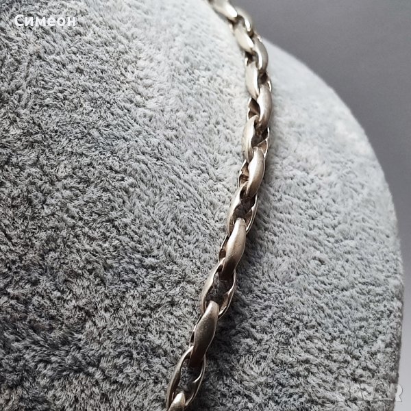 Сребърен плътен синджир , снимка 1