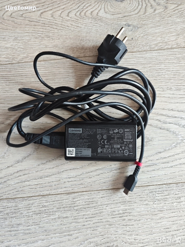 Зарядно за лаптоп Lenovo 65W Type-C , снимка 1