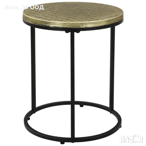 Помощна масичка с релефен плот, снимка 1